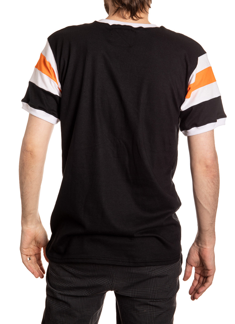 Philadelphia Flyers Retro Varsity Inset Sleeve T-Shirt Back View