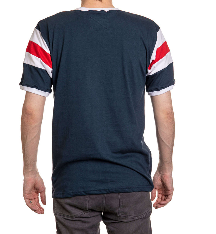 Washington Capitals Shoulder Stripe Varsity Inset T-Shirt