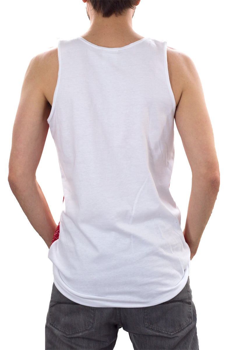 Mens USA Flag Tank Top BACK
