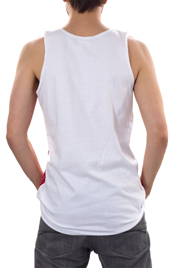 Mens USA Flag Tank Top BACK