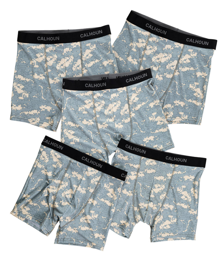 Men's Calhoun Performance Boxer Briefs - 5 Pack Camo
