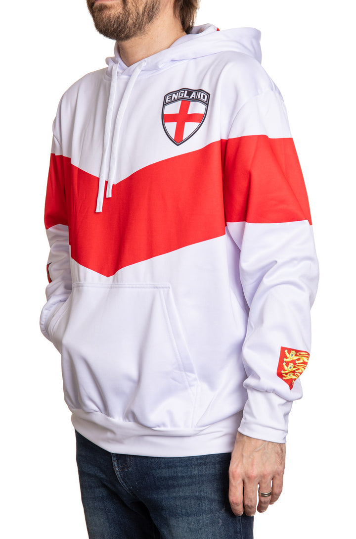 England World Soccer Sublimated Hooded Sweatshirt