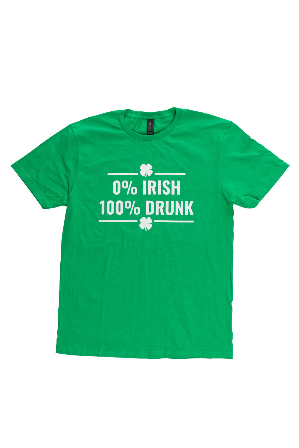 "0% Irish 100% Drunk" - Unisex St. Patrick's Day T-Shirt