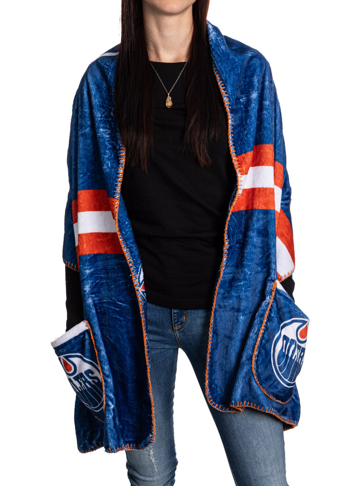 Official Licensed NHL Edmonton Oilers Reversible Arena Wrap
