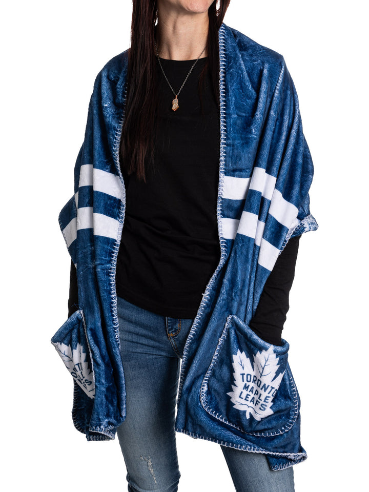 Official Licensed NHL Toronto Maple Leafs Reversible Arena Wrap