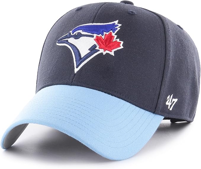 47 MVP Mens MLB Toronto Blue Jays Birdhead Embroidered Team Logo Baseball Hat