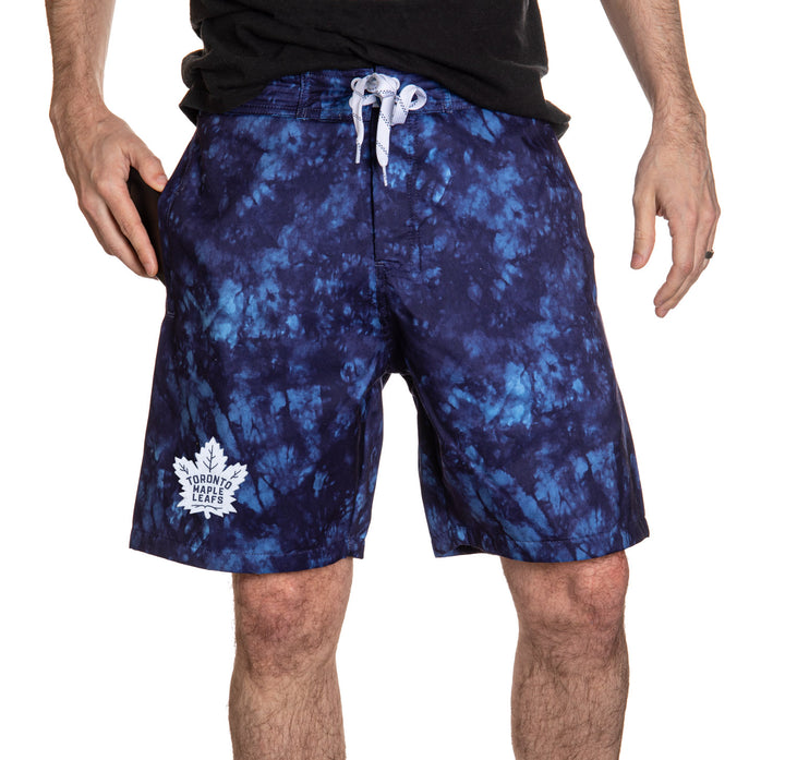 Toronto Maple Leafs Camo Boardshorts for Men - Acid Navy