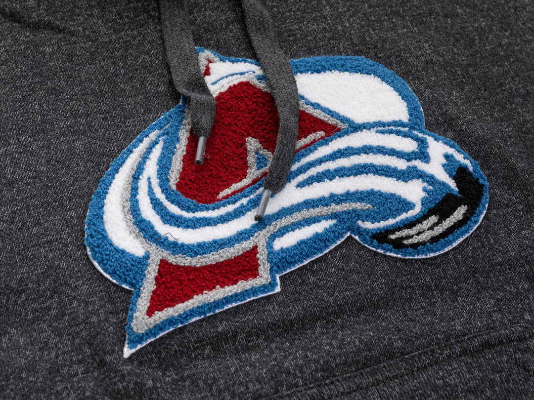 NHL Colorado Avalanche Unisex Nantucket Hoodie with Chenille Logo Crest