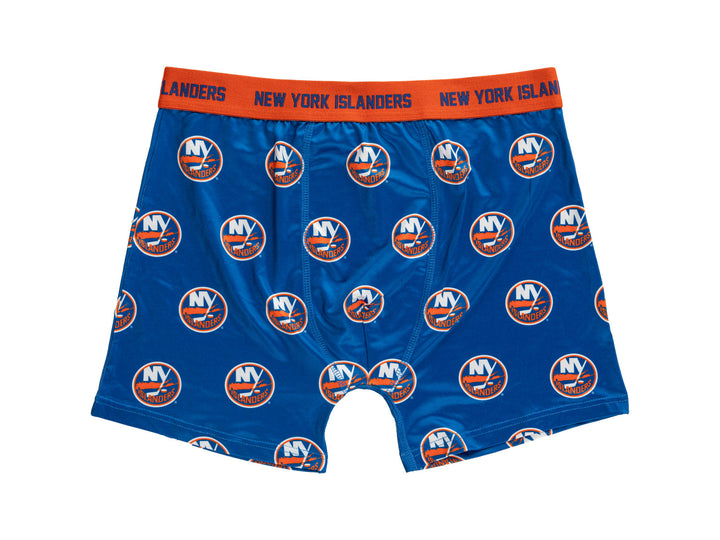 Men's New York Islanders All Over Boxer Briefs - 2 Pack Underwear