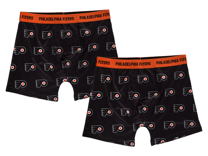 Men's Philadelphia Flyers All Over Boxer Briefs - 2 Pack Underwear