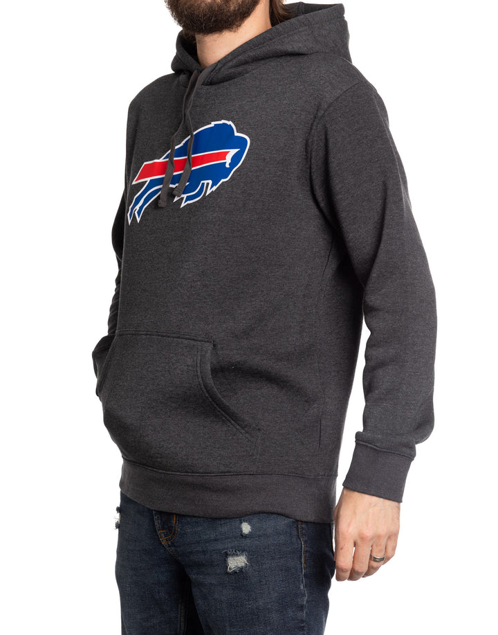 Men's Buffalo Bills Charcoal Pullover Hoodie