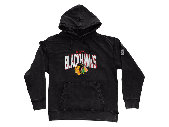 Official NHL licensed Chicago Blackhawks Unisex Acid Wash Hoodie