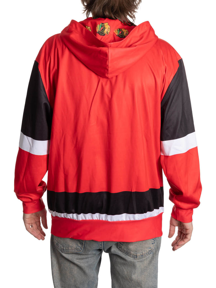 Official NHL Licensed Chicago Blackhawks Hockey Lace Hoodie