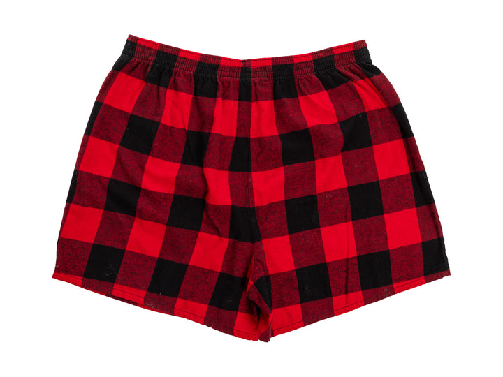 NHL Licensed Chicago Blackhawks Buffalo Plaid Flannel Boxers --2pack