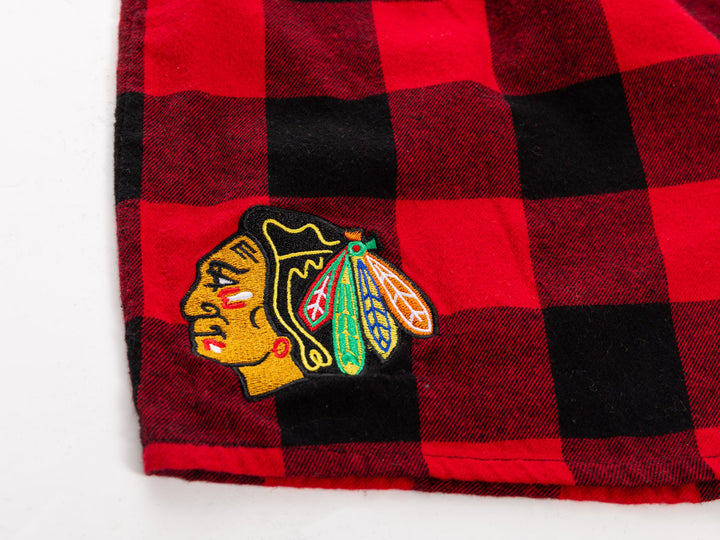 NHL Licensed Chicago Blackhawks Buffalo Plaid Flannel Boxers --2pack