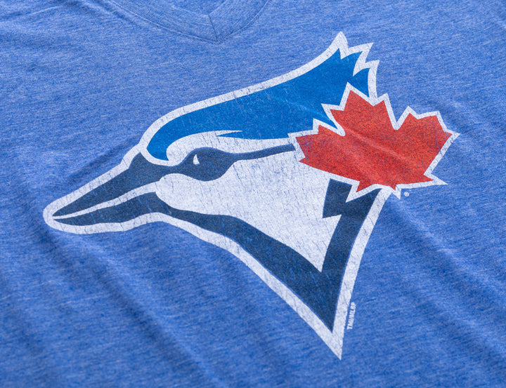 Bulletin MLB Toronto Blue Jays Women's Cold Shoulder Short Sleeve T-Shirt