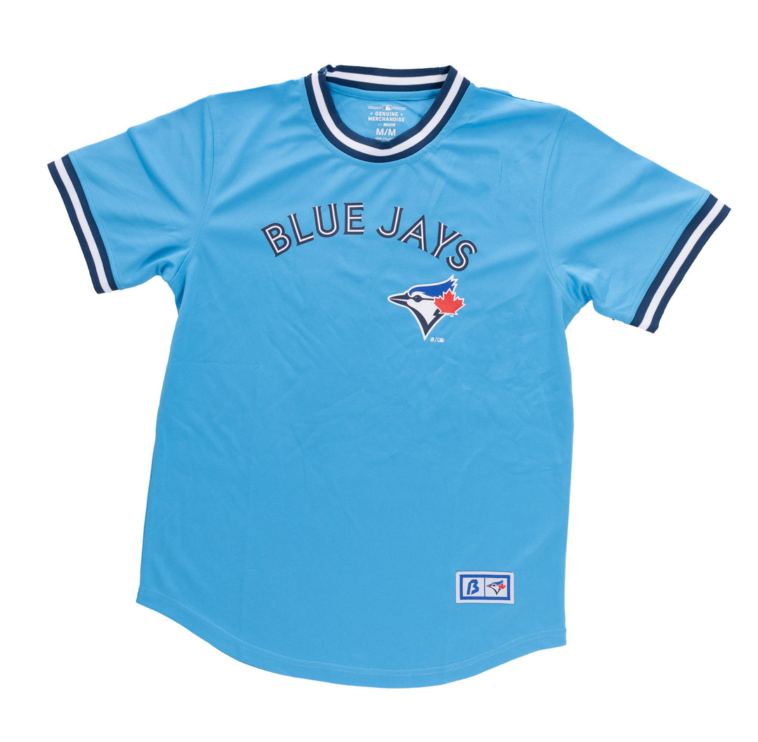 TORONTO BLUE JAYS MLB BULLETIN MEN'S LIGHT BLUE CURVEBALL T-SHIRT