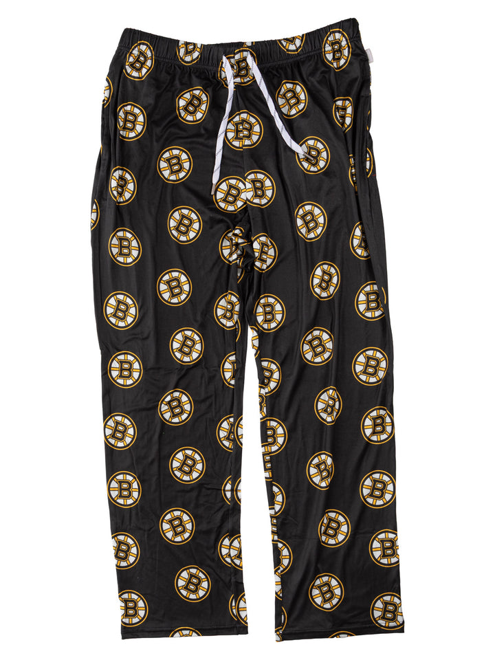 Official NHL Licensed Boston Bruins Scatter Print Lounge Pants