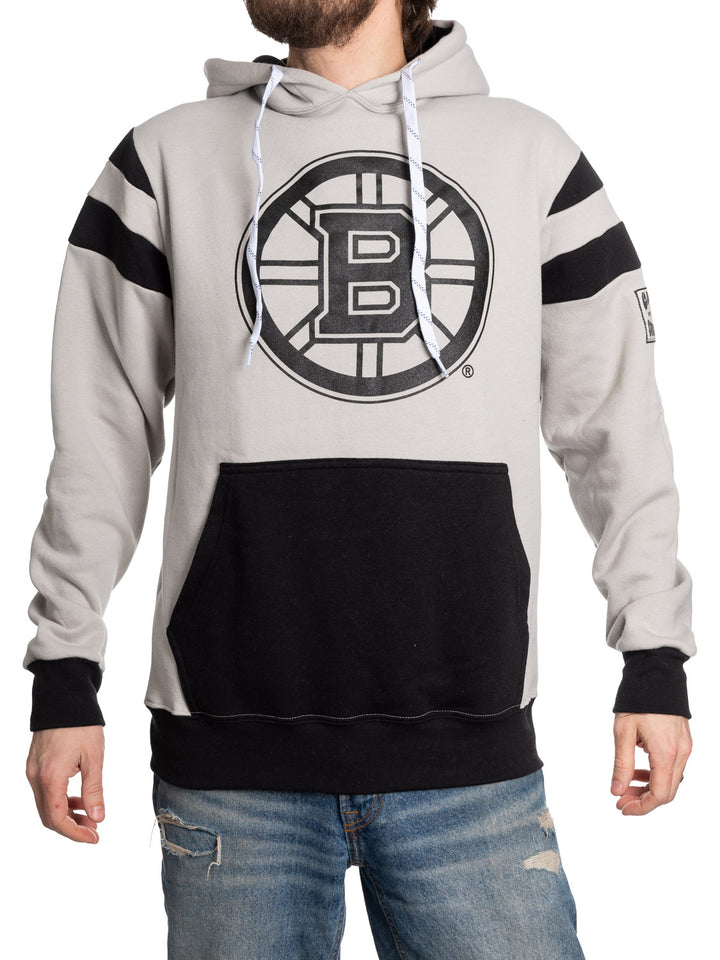 NHL Boston Bruins Grey Scale Varsity Hoodie