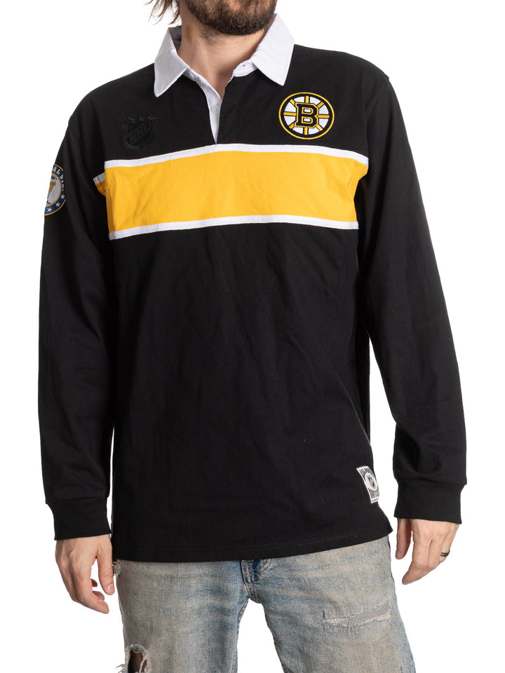 Official Licensed NHL Boston Bruins Rugby Shirt--Presale