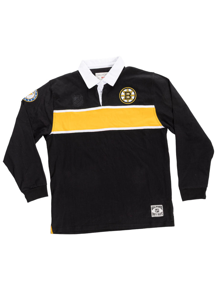 Official Licensed NHL Boston Bruins Rugby Shirt--Presale
