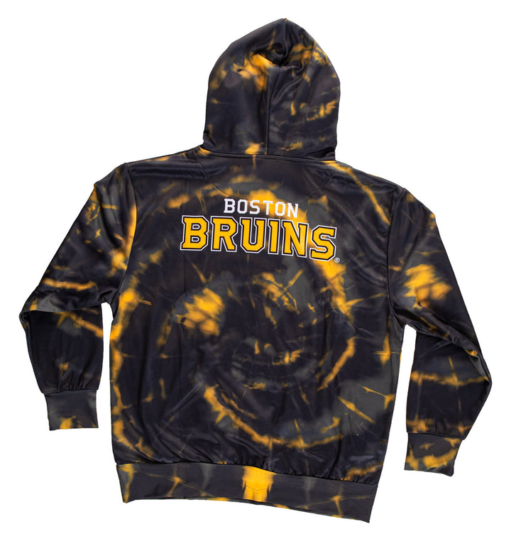 Official NHL licensed Boston Bruins Sublimation Tie Dye Hoodie