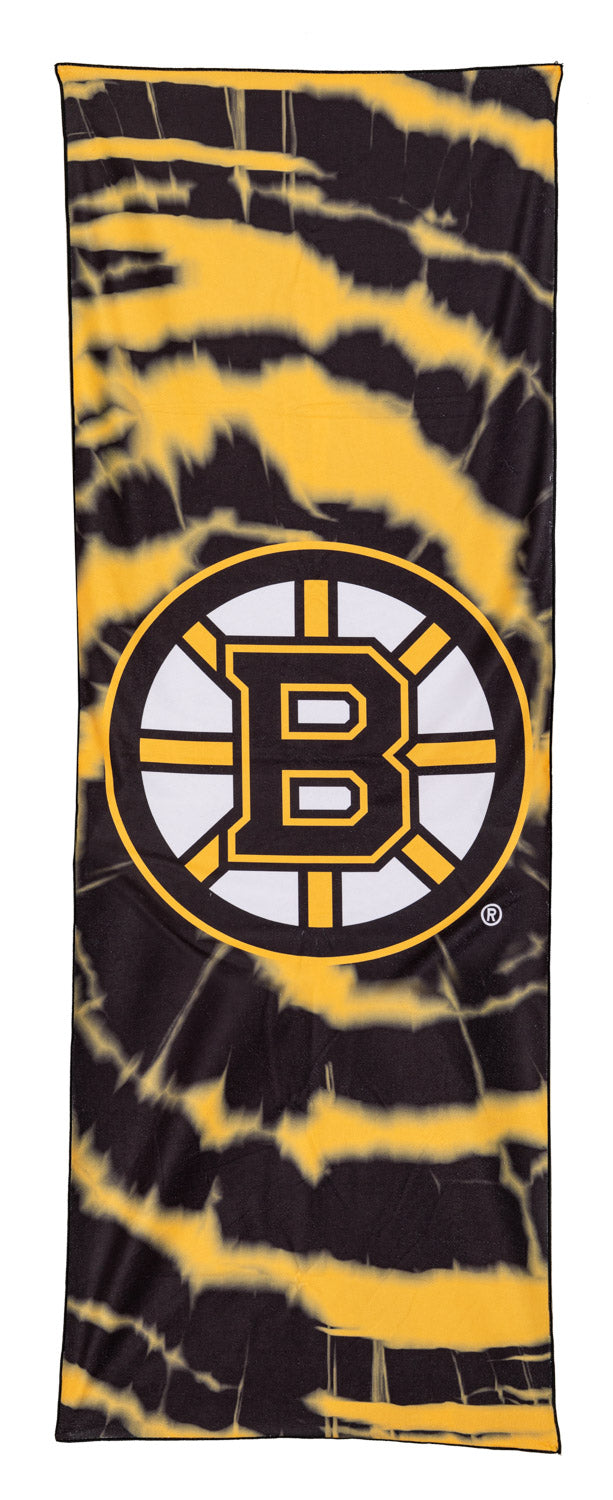 Boston Bruins Tie Dye effect Beach Towel (84" by 30")