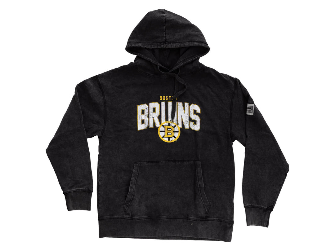 Official NHL licensed Boston Bruins Unisex Acid Wash Hoodie