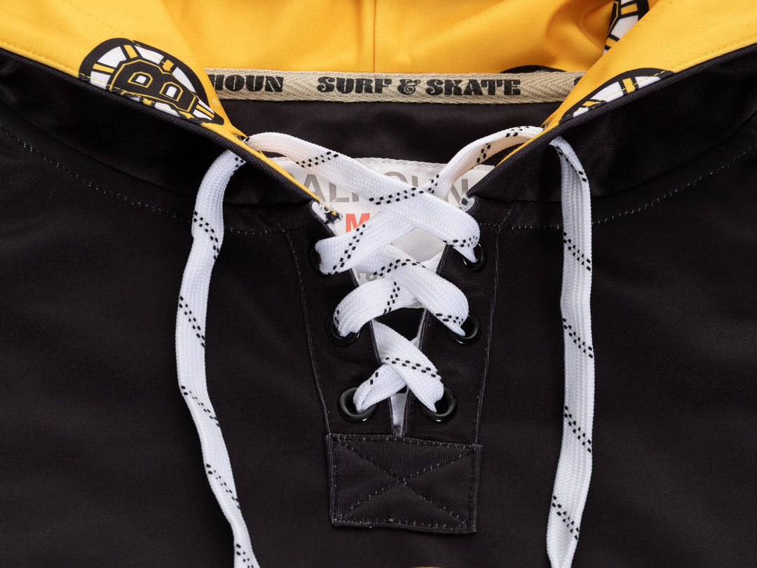 Official NHL Licensed Boston Bruins Hockey Lace Hoodie