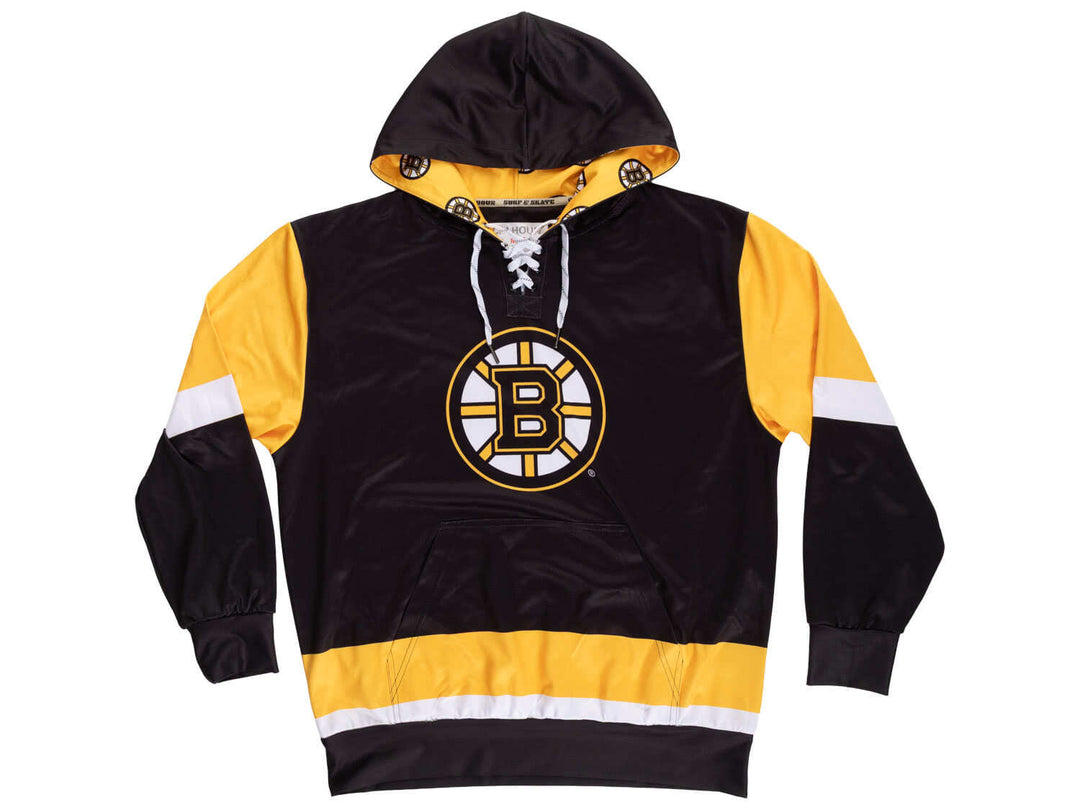 Official NHL Licensed Boston Bruins Hockey Lace Hoodie