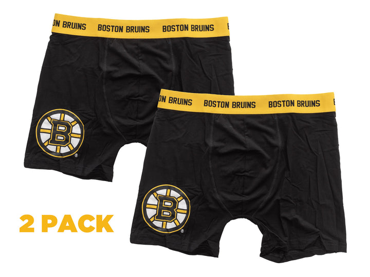 Official NHL Boston Bruins Bamboo Boxer Briefs 2pk