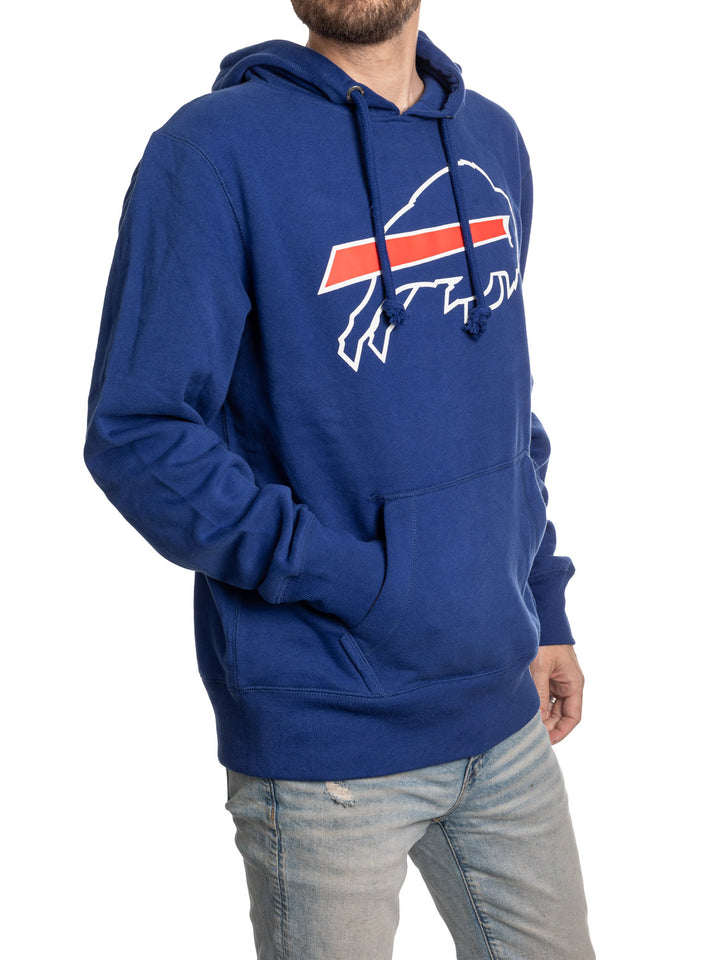 Men's Buffalo Bills Team Blue Pullover Hoodie