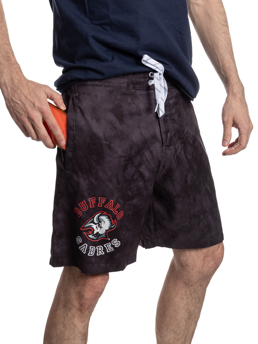 Buffalo Sabres Boardshorts – NHL Licensed Acid Wash Swim Trunks