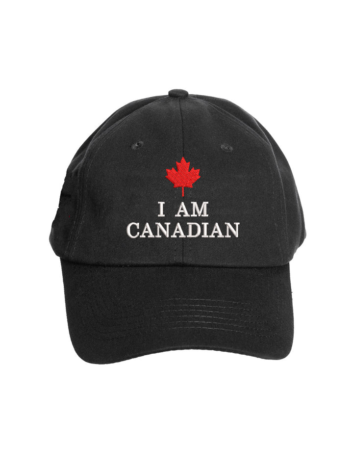 I Am Canadian Maple Leaf Canada Baseball Hat - Canadian Patriotic Cotton Cap