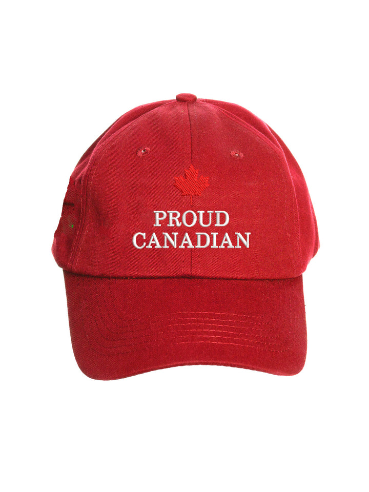 Proud Canadian Maple Leaf Canada Baseball Hat - Canadian Patriotic Cotton Cap