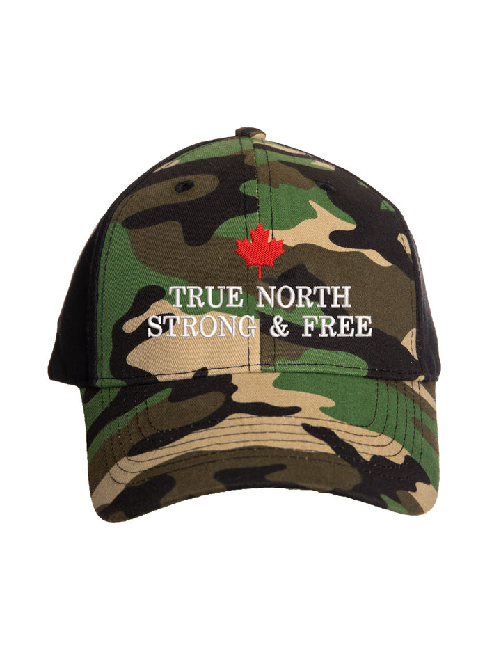 True North Strong and Free Maple Leafs Canada Baseball Hat - Canadian Patriotic Cotton Cap