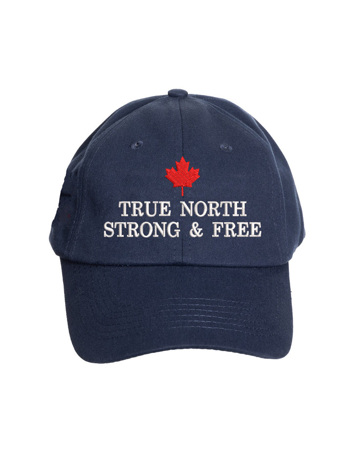 True North Strong and Free Maple Leafs Canada Baseball Hat - Canadian Patriotic Cotton Cap