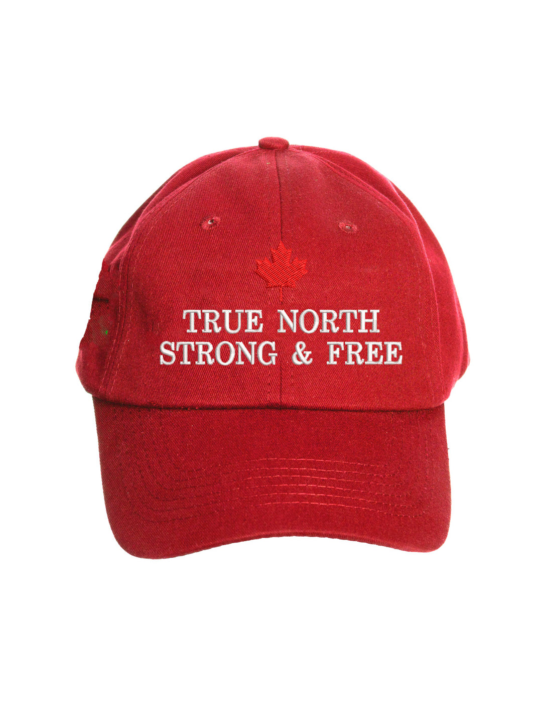 True North Strong and Free Maple Leafs Canada Baseball Hat - Canadian Patriotic Cotton Cap