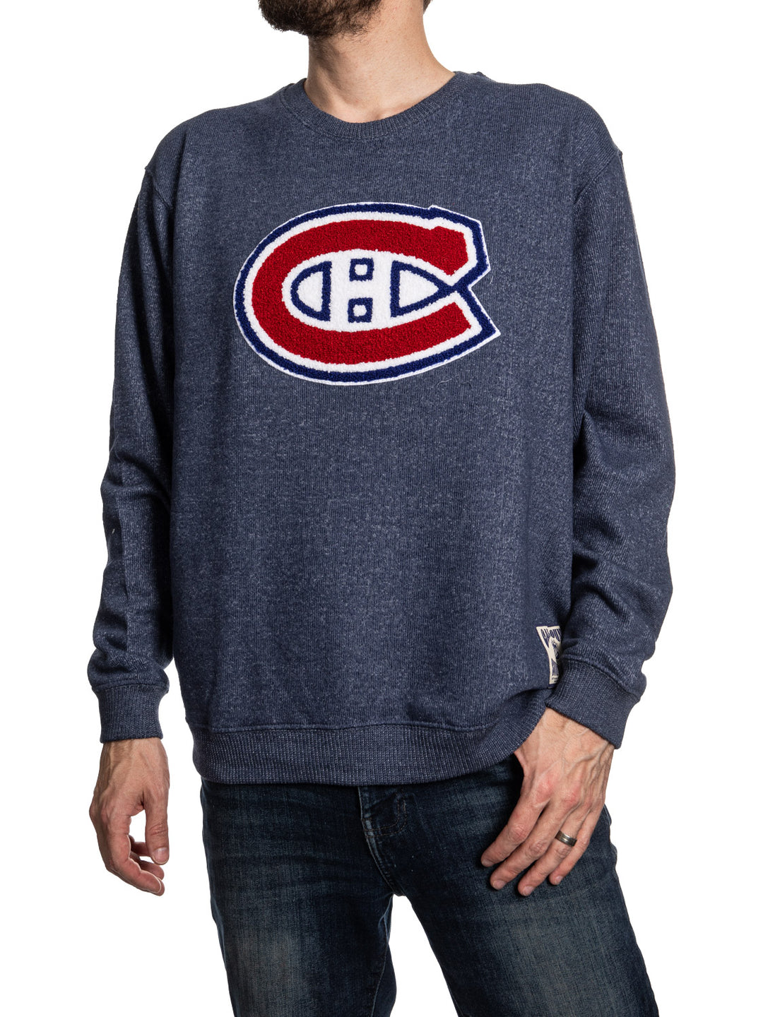 Montreal Canadiens NHL Unisex Cabin Crew Neck Sweater with Chenille logo