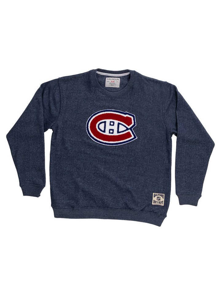 Montreal Canadiens NHL Unisex Cabin Crew Neck Sweater with Chenille logo