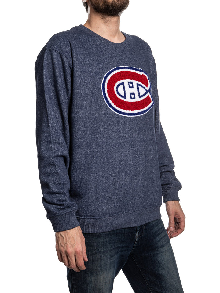 Montreal Canadiens NHL Unisex Cabin Crew Neck Sweater with Chenille logo