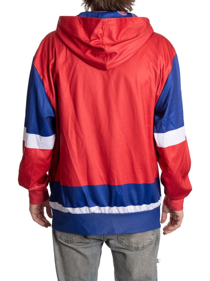 Official NHL licensed Montreal Canadiens Hockey Lace Hoodie