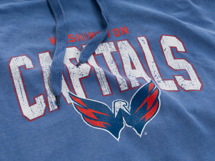 Official NHL licensed Washington Capitals Unisex Acid Wash Hoodie