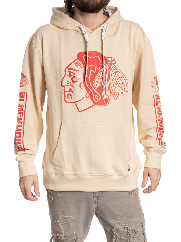 Official Licensed NHL Chicago Blackhawks Vintage Vibes Hoodie