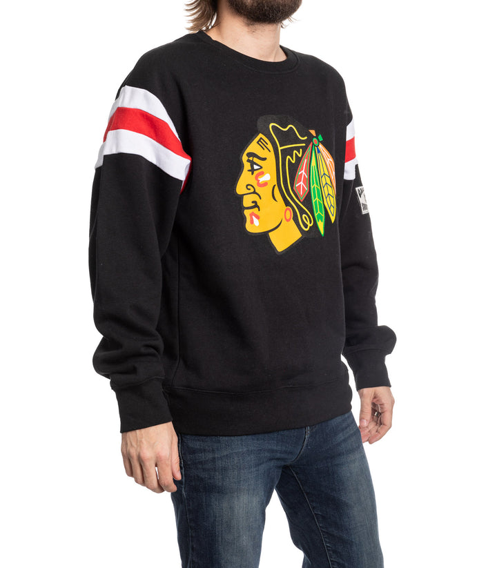 Chicago Blackhawks Varsity Retro Style Crewneck Sweater