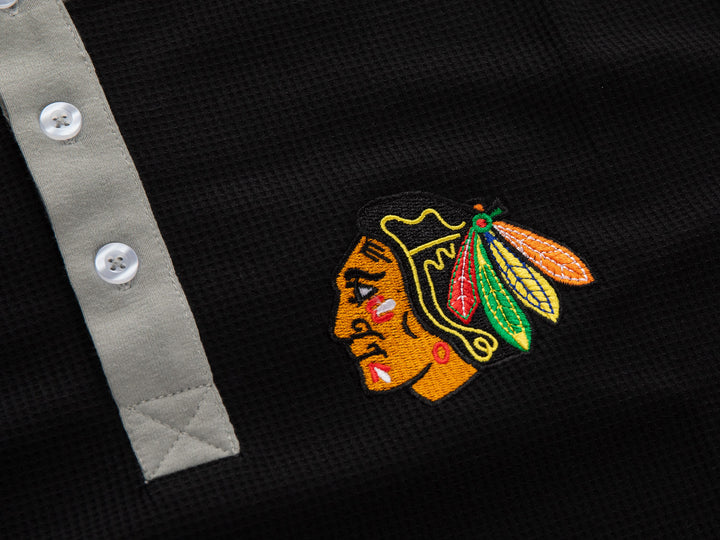 Chicago Blackhawks Waffle Henley Shirt