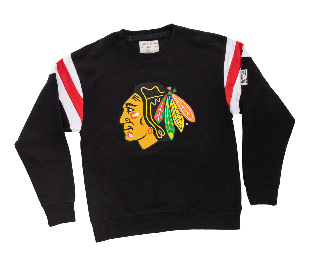 Chicago Blackhawks Varsity Retro Style Crewneck Sweater