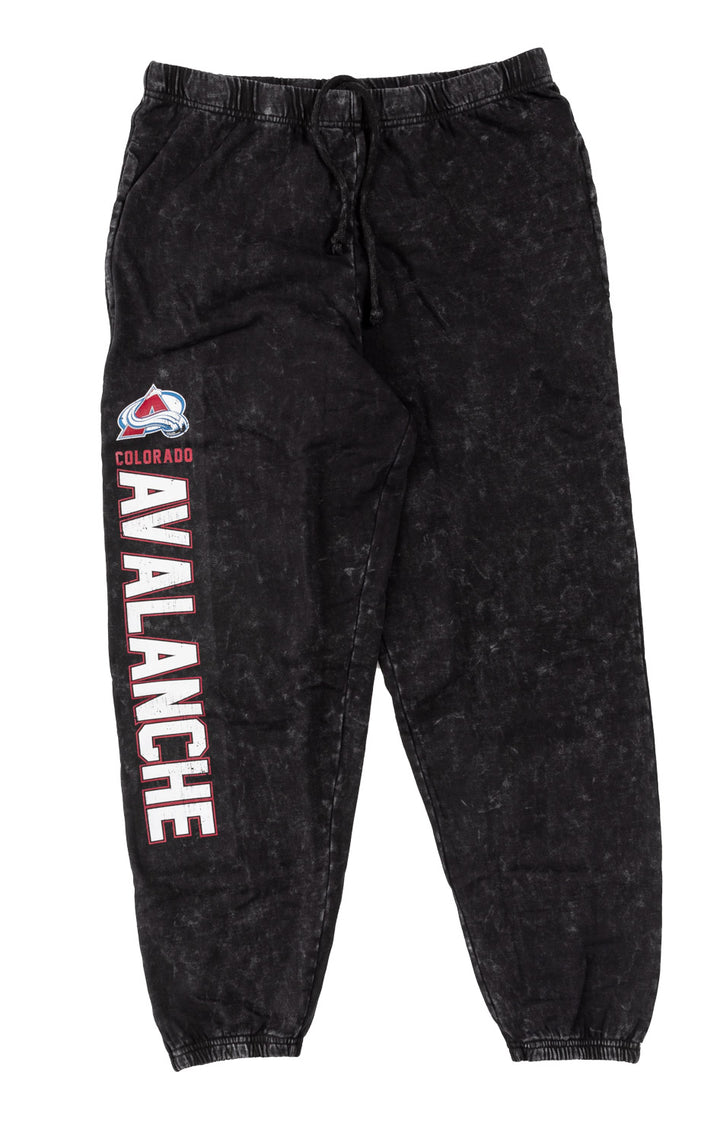 Official licensed NHL Colorado Avalanche Acid Wash Joggers