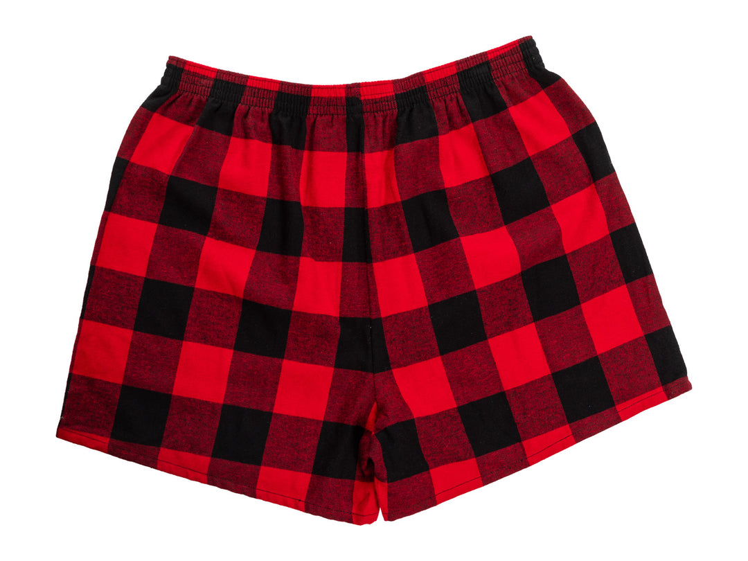 NHL Licensed Detroit Red Wings Buffalo Plaid Flannel Boxers -2 pack