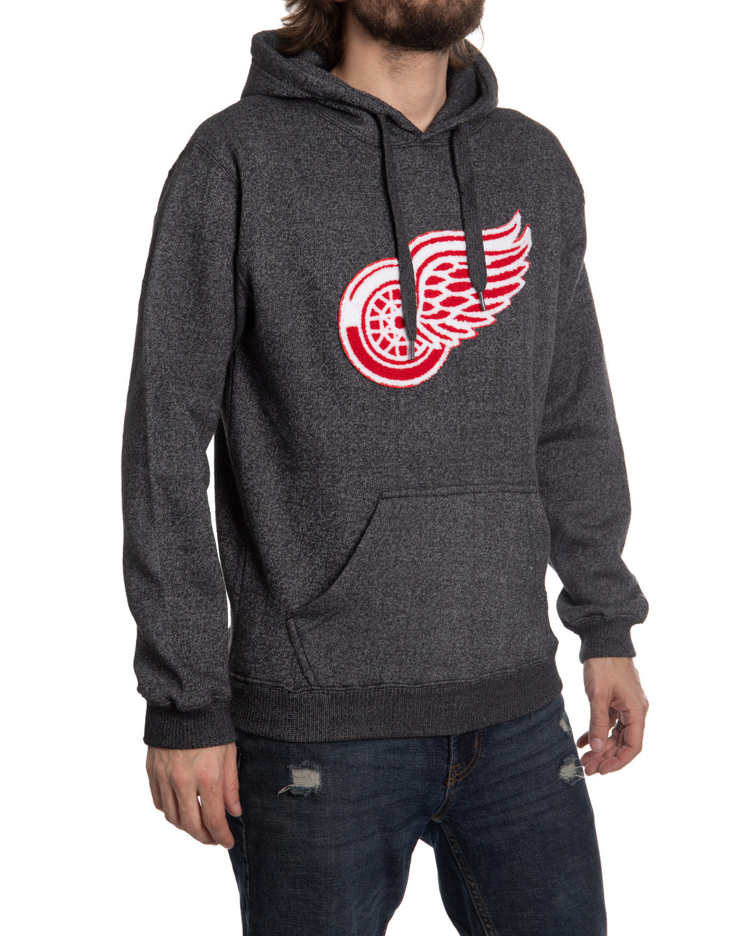 NHL Detroit Red Wings Unisex Nantucket Hoodie with Chenille Logo Crest
